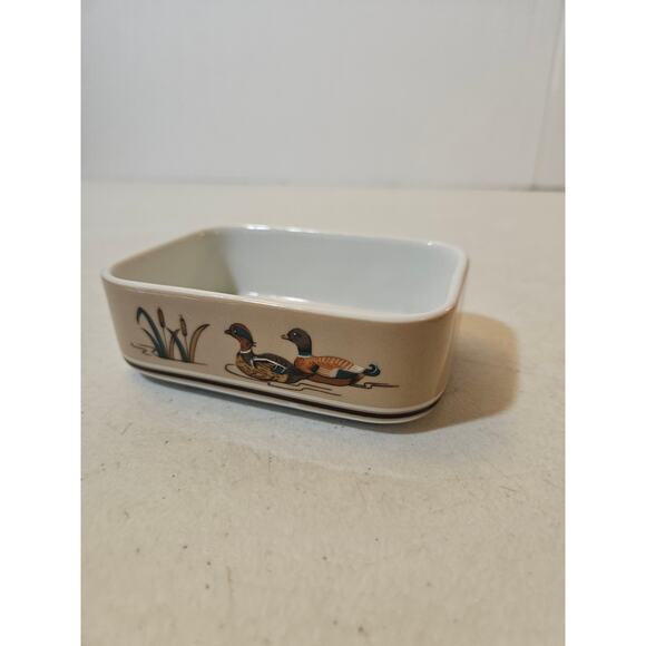 Vintage Soap Dish Wood Ducks by Andre Richard Made In Japan - Picture 3 of 6
